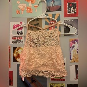 Target lace cute top/bra size M